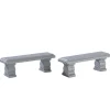 Lemax Village Collection Plaza Bench, Set Of 2 #74236