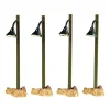 Lemax Village Collection Rustic Street Lamp, Set Of 4 #54362