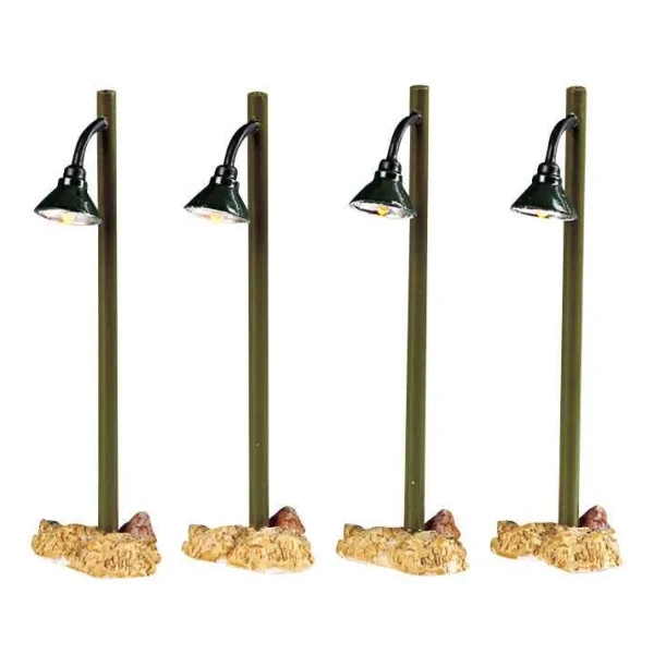 Lemax Village Collection Rustic Street Lamp, Set Of 4 #54362