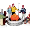 Lemax Village Collection Fire Pit, Set Of 5, B/O Lighted Accessory #04223