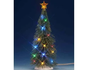 Lemax Village Collection Chasing Multi Light Spruce Tree, Large #74265