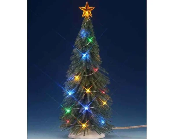Lemax Village Collection Chasing Multi Light Spruce Tree, Large #74265
