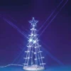 Lemax Village Collection Lighted Silhouette Tree Blue Medium #74658