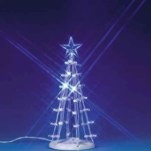 Lemax Village Collection Lighted Silhouette Tree Blue Medium #74658