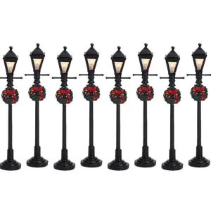 Lemax Village Collection Gas Lantern Street Lamp, Set Of 8 #64500