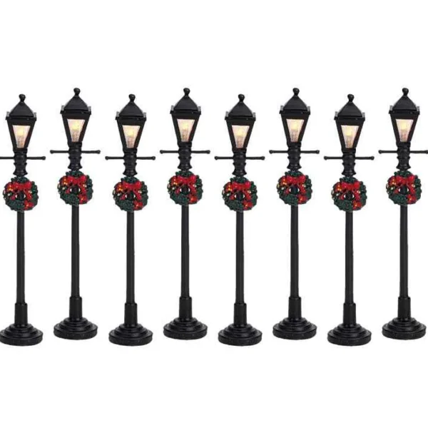 Lemax Village Collection Gas Lantern Street Lamp, Set Of 8 #64500