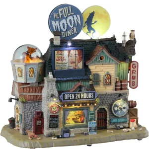 Lemax Village Collection The Full Moon Diner, With 4.5V Adaptor #35012