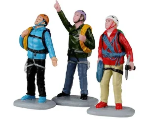 Lemax Village Collection Vertical Mountain Climbers, Set Of 3 #22136
