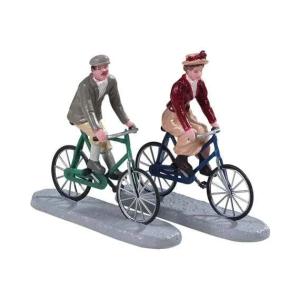 Lemax Village Collection Bike Ride Date, Set Of 2 #92763