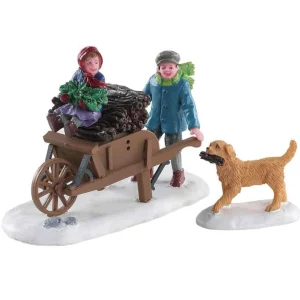 Lemax Village Collection Gathering Kindling, Set Of 2 #82596