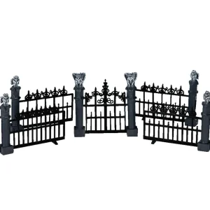 Lemax Village Collection Gargoyle Fence, Set Of 5 #44139