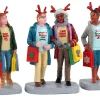 Lemax Village Collection Girls Christmas Shopping Trip, Set Of 3 Figurines #12026