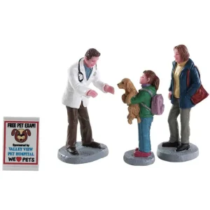 Lemax Village Collection Charley The Vet, Set Of 4 #82578