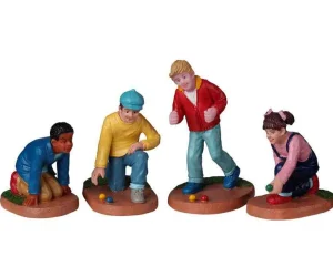 Lemax Village Collection Marbles Champ, Set Of 4 #22118