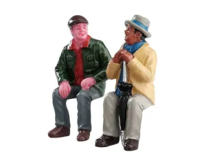 Lemax Village Collection Chatting With Old Friends, Set Of 2 Figurines #72507