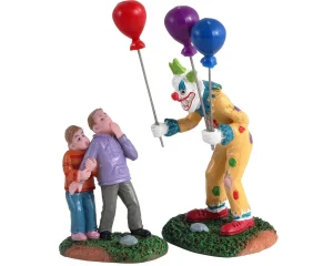 Lemax Village Collection Creepy Balloon Seller, Set Of 2 #12009