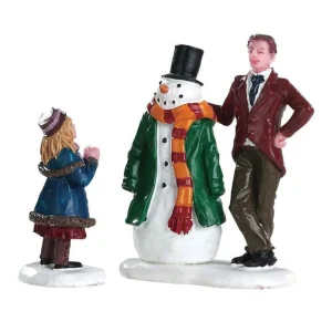 Lemax Village Collection Dad's Snowman, Set Of 2 #82585