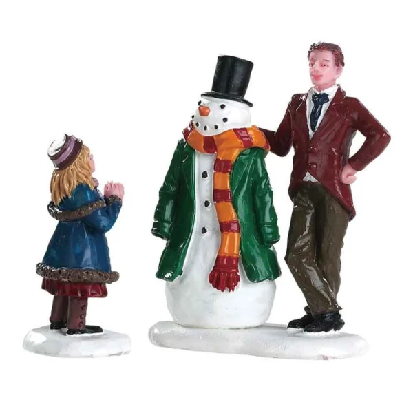 Lemax Village Collection Dad's Snowman, Set Of 2 #82585