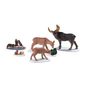 Lemax Village Collection Wild Animals, Set Of 5 #92771