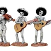 Lemax Village Collection Skeleton Mariachi Band, Set Of 3 #12884