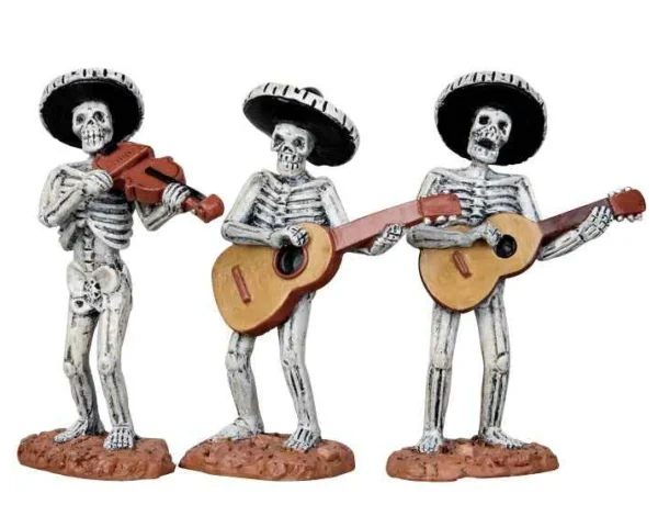 Lemax Village Collection Skeleton Mariachi Band, Set Of 3 #12884