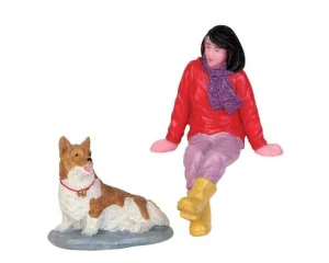 Lemax Village Collection A Short Break, Set Of 2 Figurines #52366