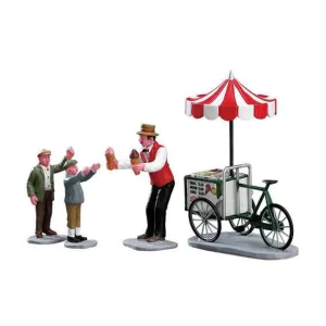 Lemax Village Collection Gelato Cart, Set Of 4 #32139