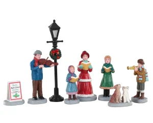 Lemax Village Collection Baily's Music School Carolers Set Of 8 #02949