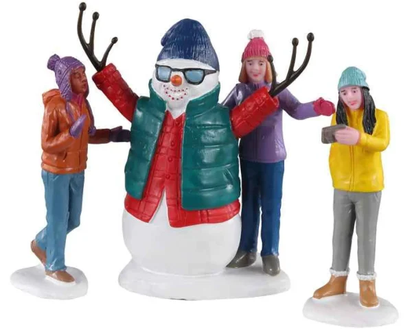Lemax Village Collection Snowman Selfie, Set Of 3 #02940