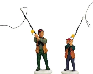 Lemax Village Collection Flyfishing With Dad, Set Of 2 Figurines #12495