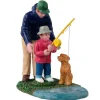 Lemax Village Collection His First Fishing Lesson Figurine #12038