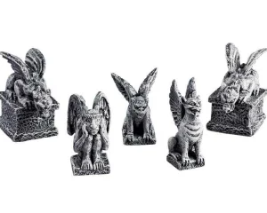 Lemax Village Collection Gargoyles, Set Of 5 #52124