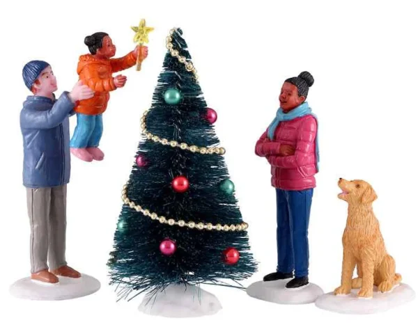Lemax Village Collection The Final Touch, Set Of 4 Figurines #12032