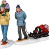 Lemax Village Collection Long Day Snowshoeing, Set Of 2 #22148