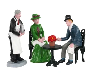 Lemax Village Collection Cafe Society, Set Of 4 #02925