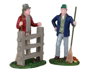Lemax Village Collection Friendly Neighbors, Set Of 2 Figurines #12017