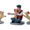 Lemax Village Collection New Puppies, Set Of 3 Figurines #92778