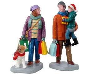 Lemax Village Collection Holiday Shoppers, Set Of 2 Figurines #12016