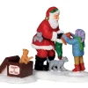 Lemax Village Collection Santa And Kittens, Set Of 2 #22045