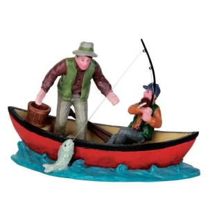 Lemax Village Collection Canoe Catch #52344