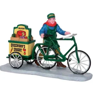 Lemax Village Collection Greenson's Grocery Delivery #52359