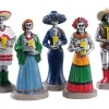 Lemax Village Collection Dia De Los Muertos Vigil, Set Of 5 Figurines #92729