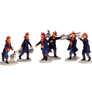 Lemax Village Collection Fireman, Set Of 6 #02446