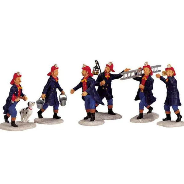 Lemax Village Collection Fireman, Set Of 6 #02446