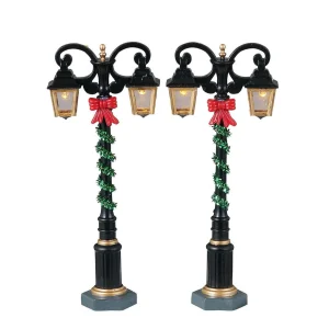 Lemax Village Collection Splendid Lights, Set Of 2, Battery Operated (4.5V) #34090