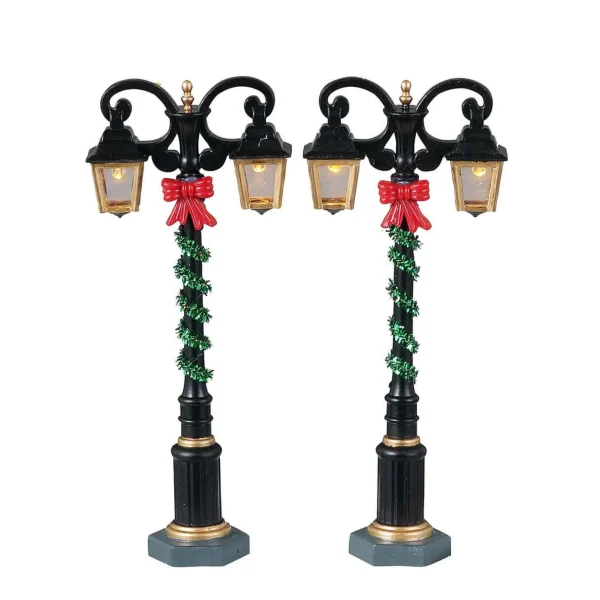Lemax Village Collection Splendid Lights, Set Of 2, Battery Operated (4.5V) #34090