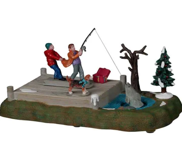 Lemax Village Collection Too Big A Catch, Battery Operated (4.5V) #24952