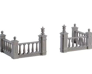 Lemax Village Collection Plaza Fence, Set Of 4 #74237