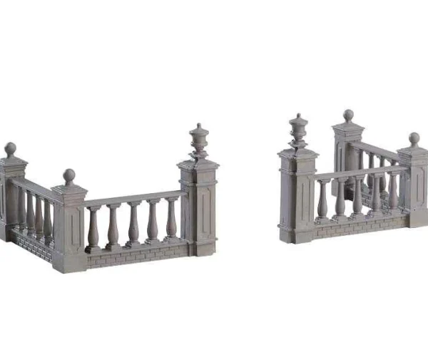 Lemax Village Collection Plaza Fence, Set Of 4 #74237