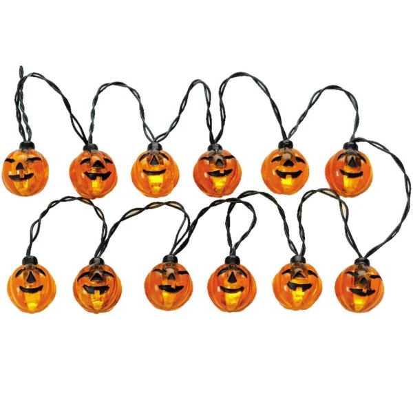 Lemax Village Collection 12 Lighted Pumpkin Garland String